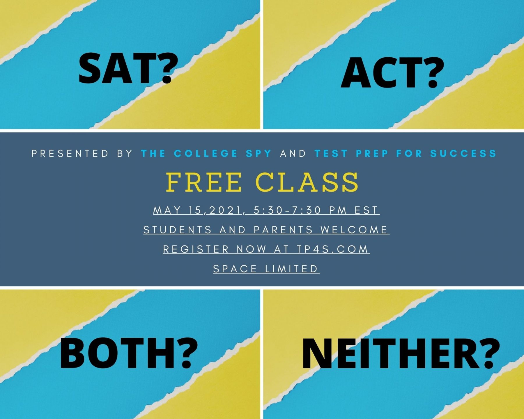 SAT/ACT Introduction Class: Learn about the differences between the SAT ...